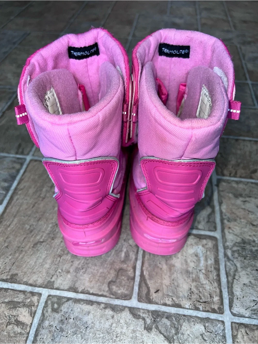 Kids sz 2 Pink Winter Snow Boots